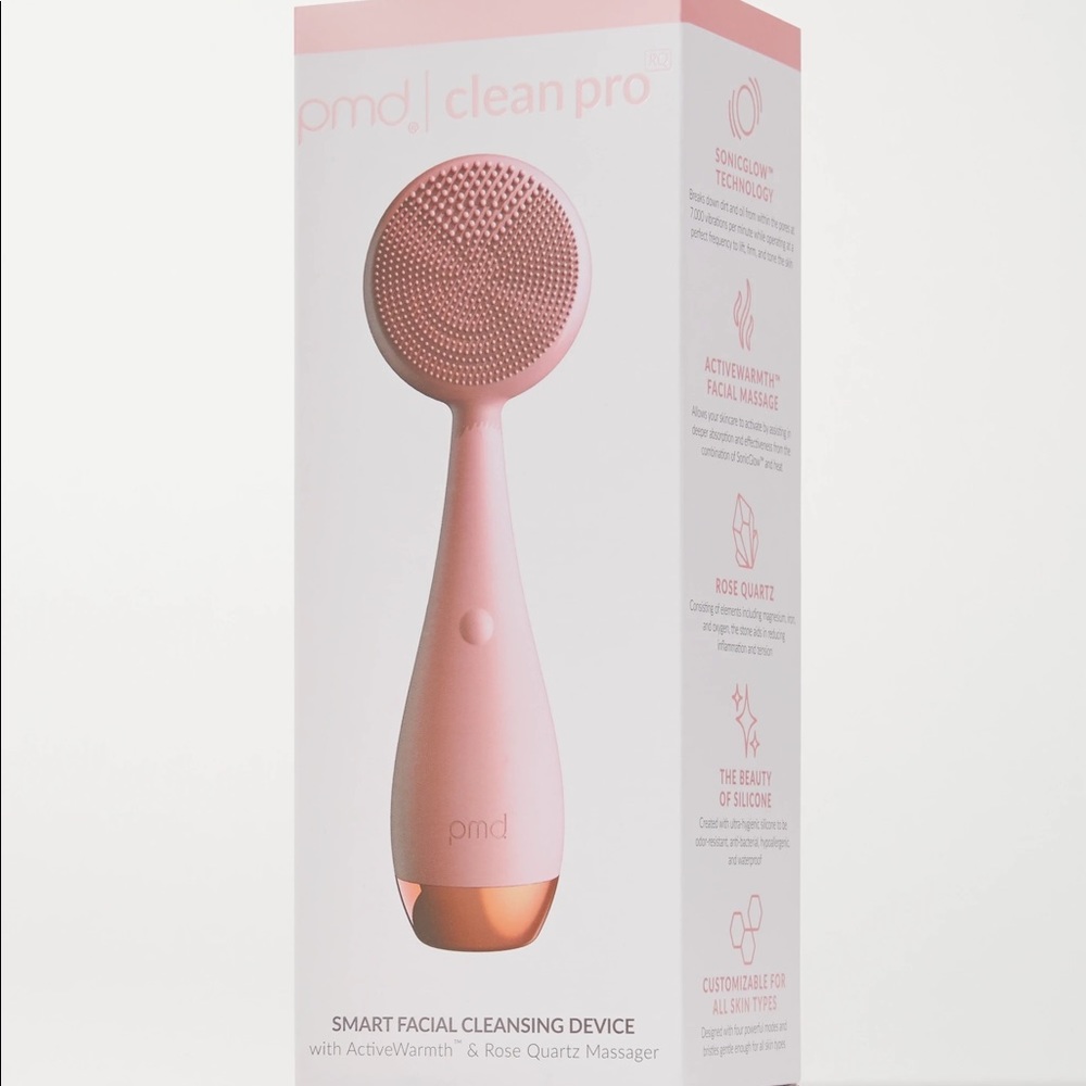 PMD Clean Pro Rose Quartz - NEW - Face Cleanser Brush